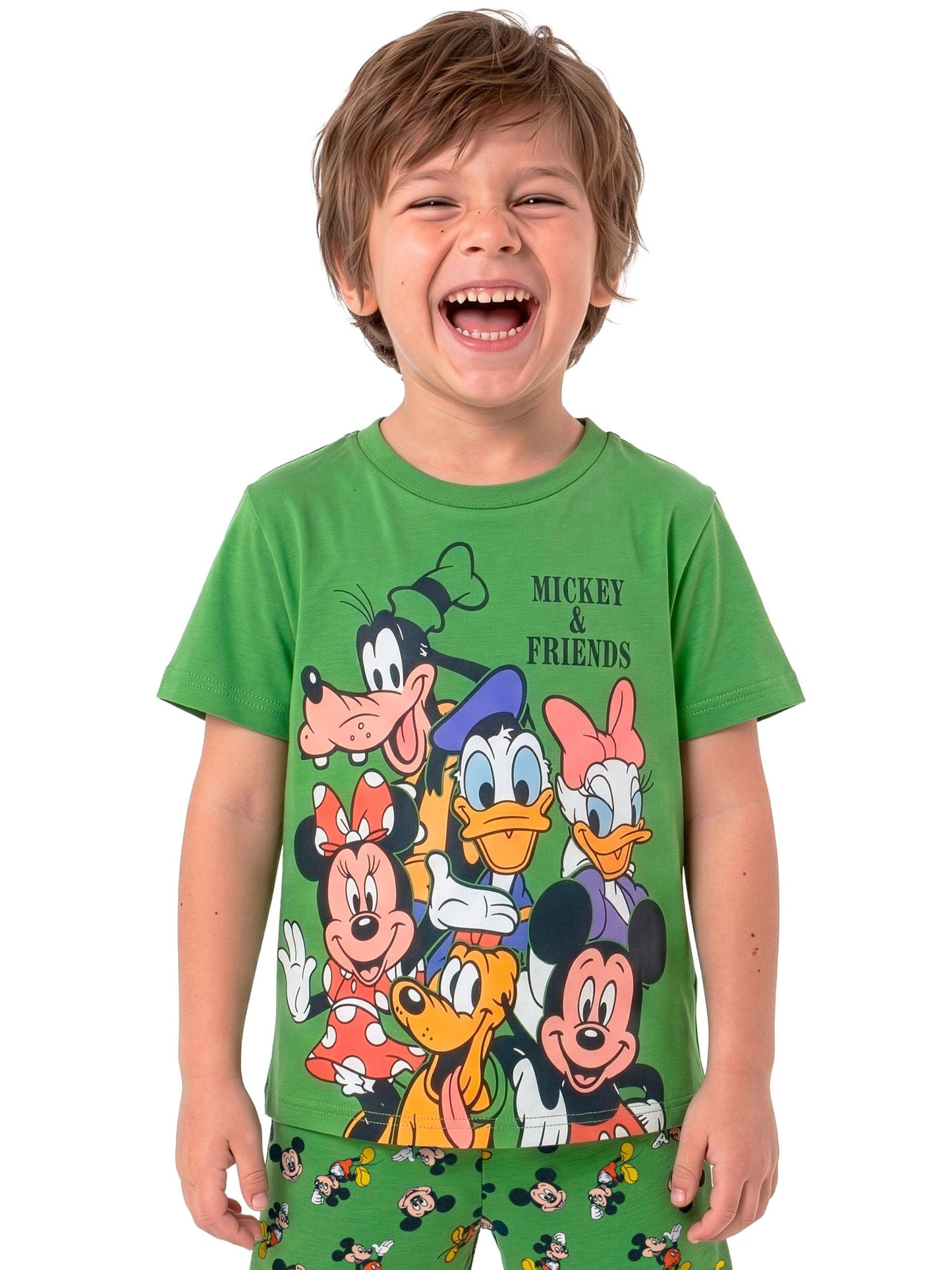 Dsiney Kidz - Character Green Disney Mickey Mouse And Friends Short Pyjamas image 4