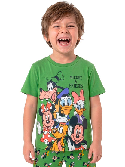 Dsiney Kidz - Character Green Disney Mickey Mouse And Friends Short Pyjamas image 4