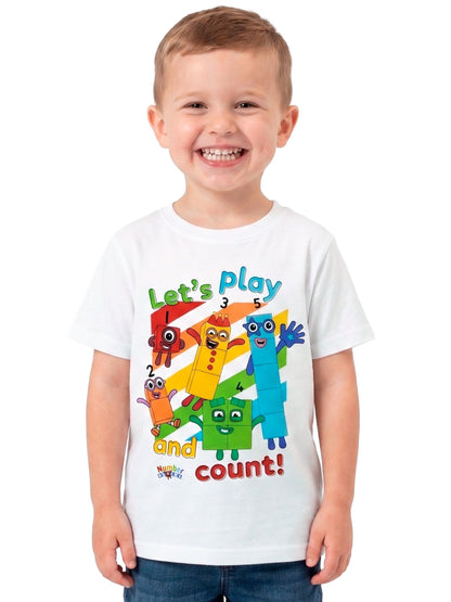 Dsiney Kidz - Character White Numberblocks Play And Count T-Shirt image 1