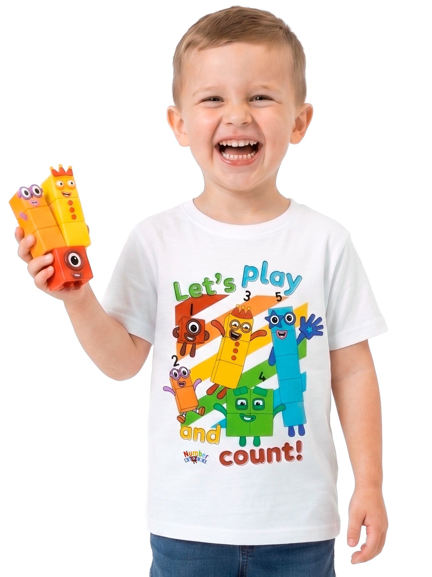 Dsiney Kidz - Character White Numberblocks Play And Count T-Shirt image 3