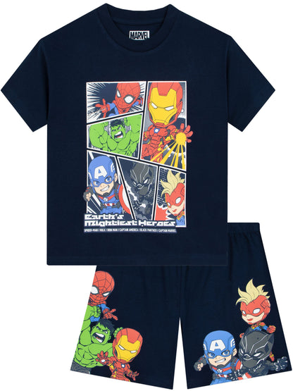 Dsiney Kidz - Character Black Marvel Avengers Short Pyjamas image 1
