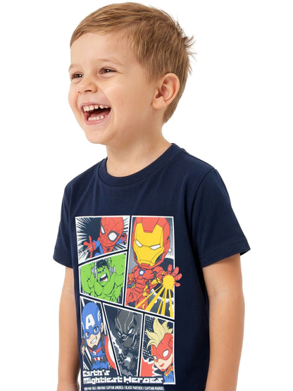Dsiney Kidz - Character Black Marvel Avengers Short Pyjamas image 4