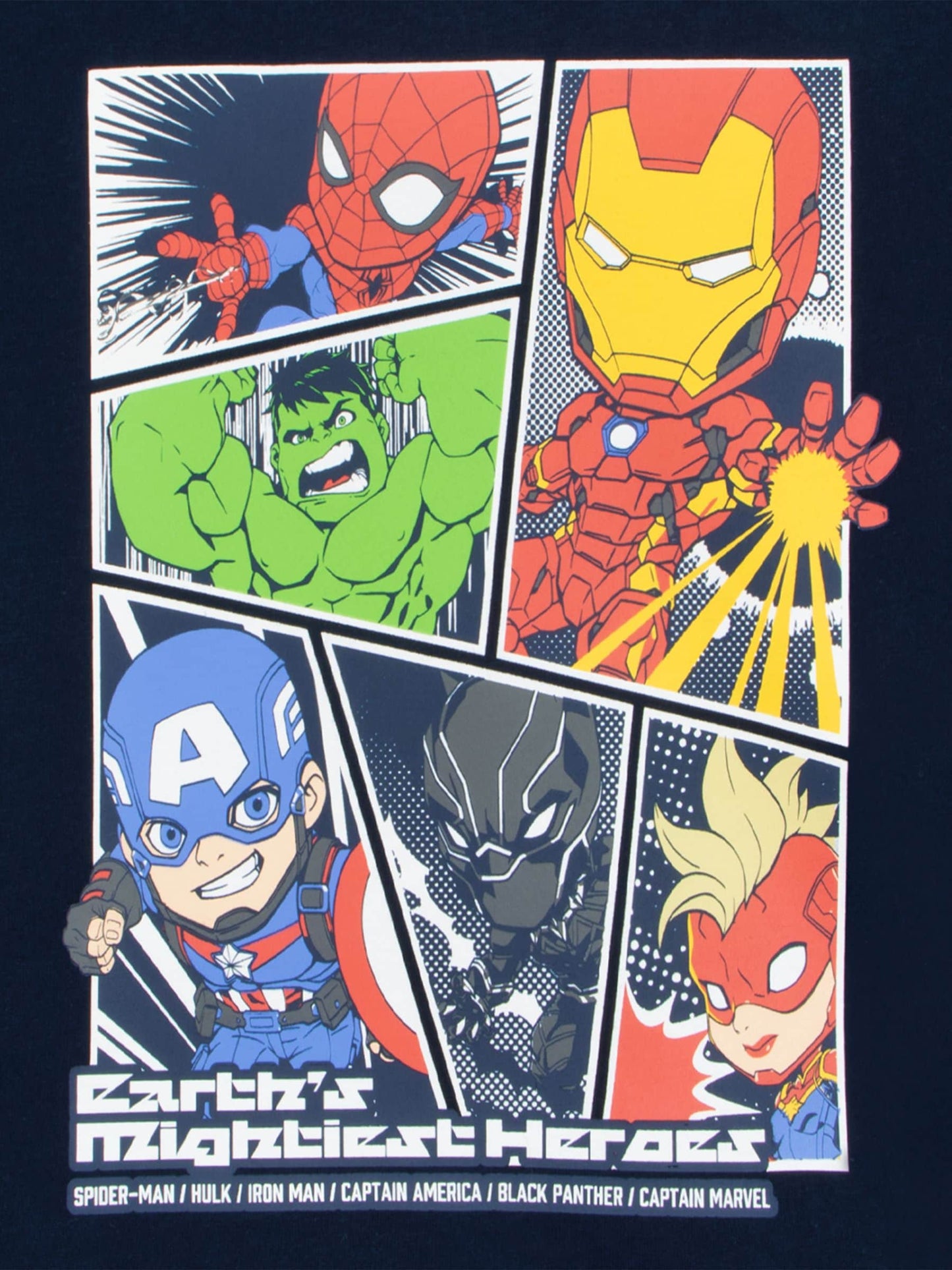 Dsiney Kidz - Character Black Marvel Avengers Short Pyjamas image 7