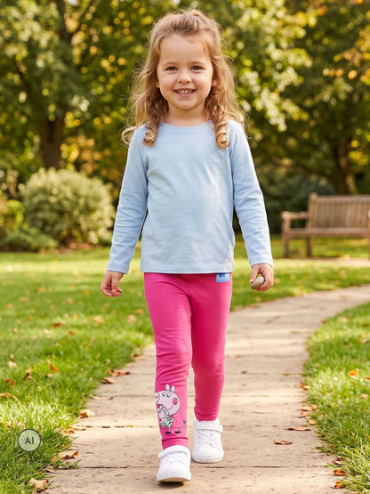 Character Pink Peppa Pig Leggings 3 Pack - image 3