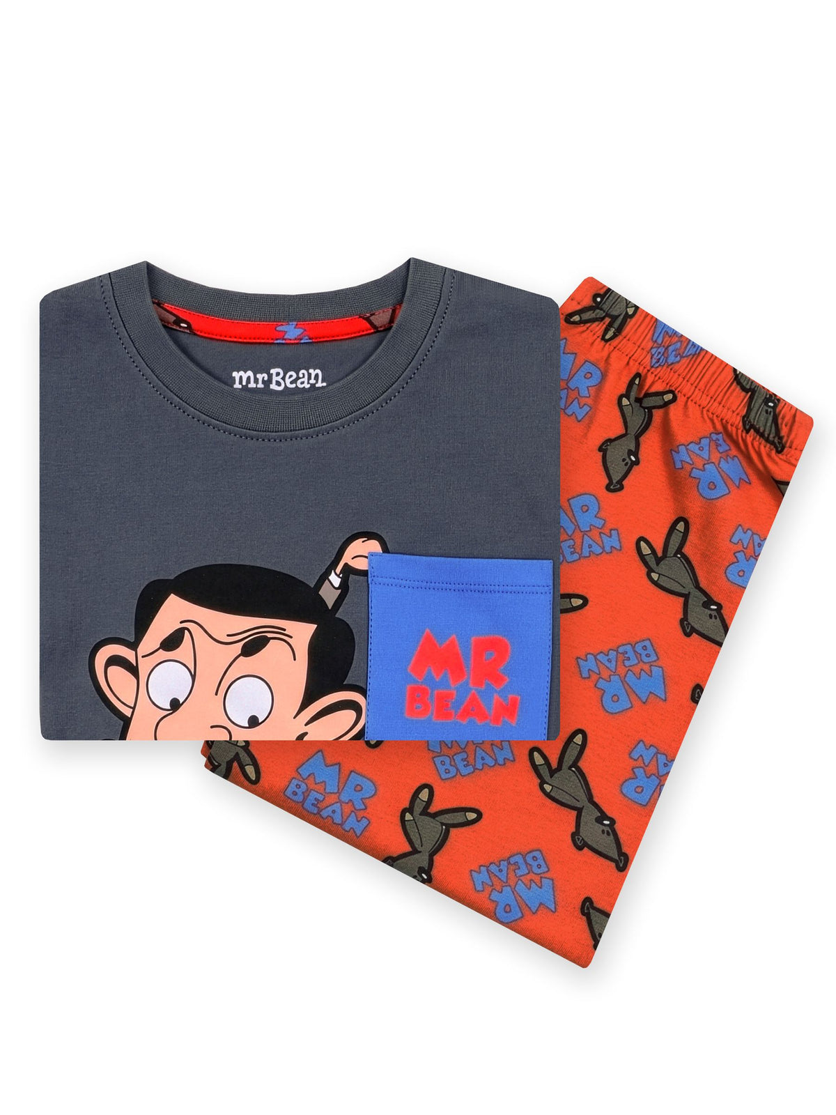 Character Grey Mr Bean And Teddy Short Pyjamas - image 11