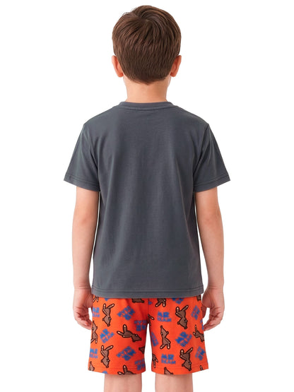 Character Grey Mr Bean And Teddy Short Pyjamas - image 3