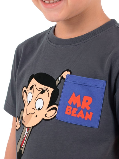 Character Grey Mr Bean And Teddy Short Pyjamas - image 4