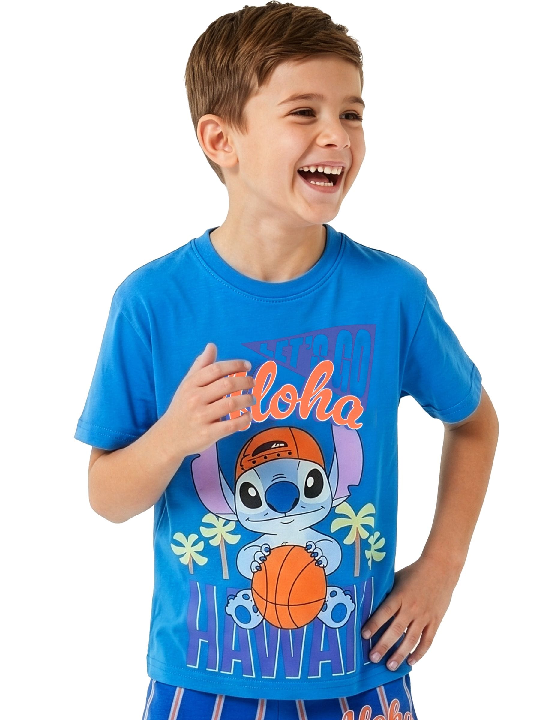 Dsiney Kidz - Character Blue Disney Lilo & Stitch Short Pyjamas image 4