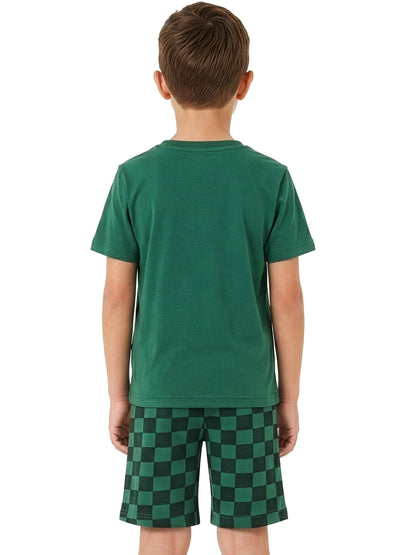 Dsiney Kidz - Character Green Minecraft Creeper Short Pyjamas image 7