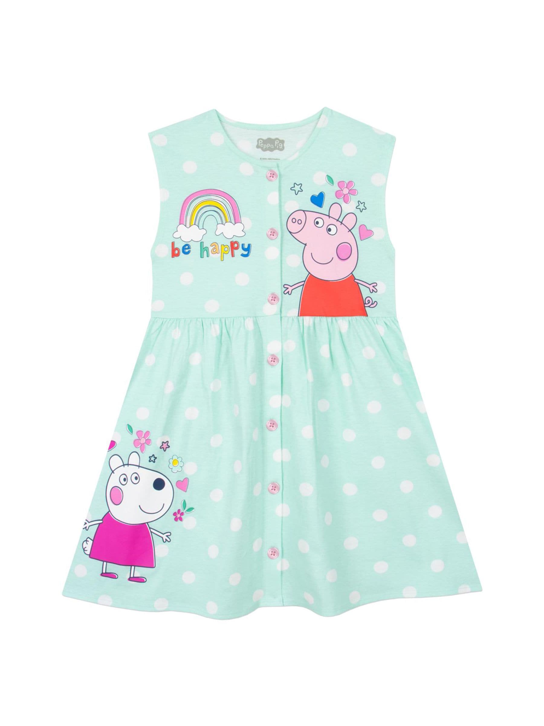 Dsiney Kidz - Character Green Peppa Pig Short Sleeve Dress image 1