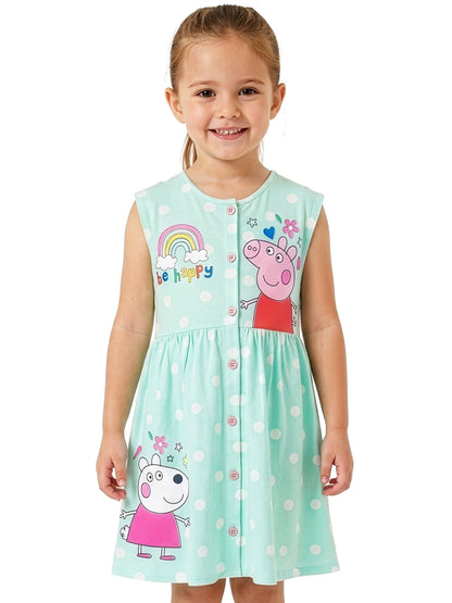 Dsiney Kidz - Character Green Peppa Pig Short Sleeve Dress image 2