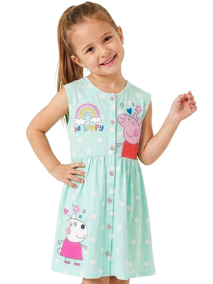 Dsiney Kidz - Character Green Peppa Pig Short Sleeve Dress image 5
