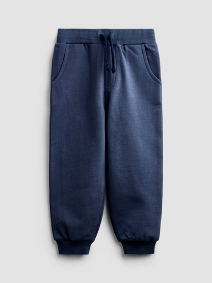 JoJo Maman Bébé White Blue & Navy 3-Pack Joggers - image 4