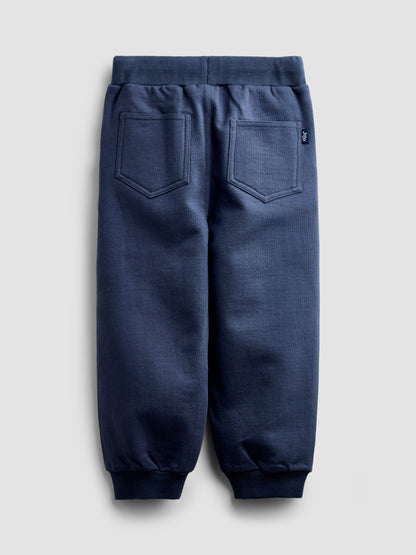 JoJo Maman Bébé White Blue & Navy 3-Pack Joggers - image 5