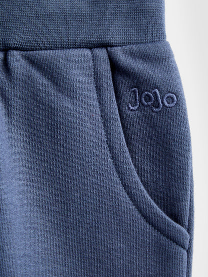 JoJo Maman Bébé White Blue & Navy 3-Pack Joggers - image 9