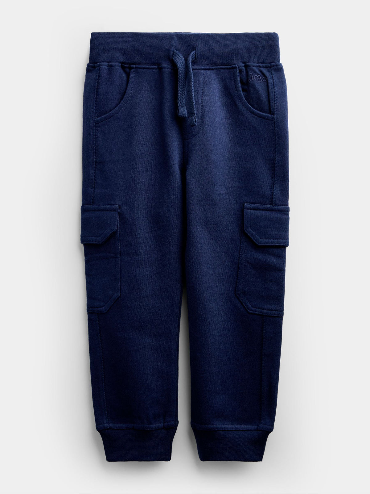 Dsiney Kidz - JoJo Maman Bébé Grey White & Navy 3-Pack Cargo Joggers image 3
