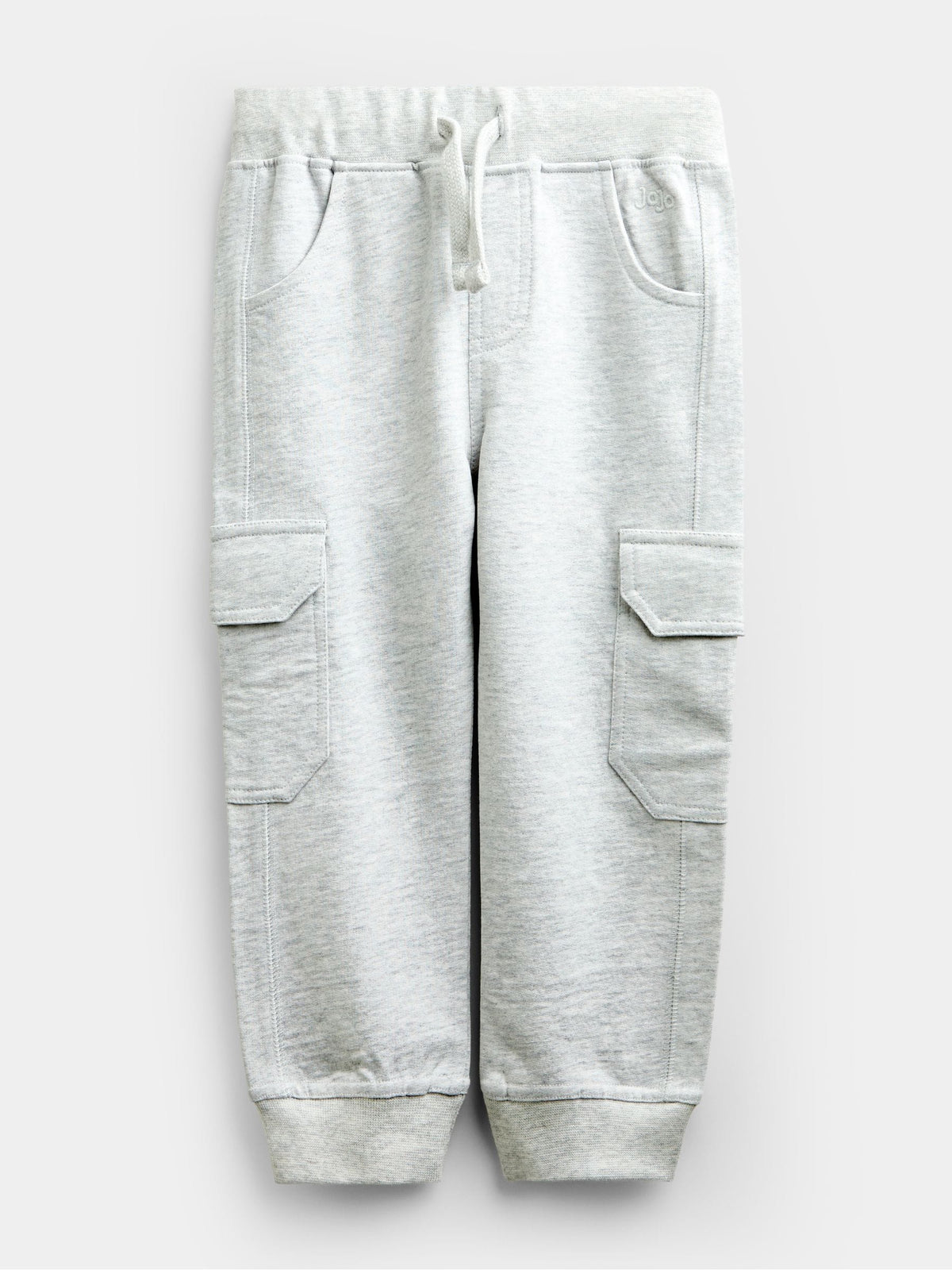 Dsiney Kidz - JoJo Maman Bébé Grey White & Navy 3-Pack Cargo Joggers image 4