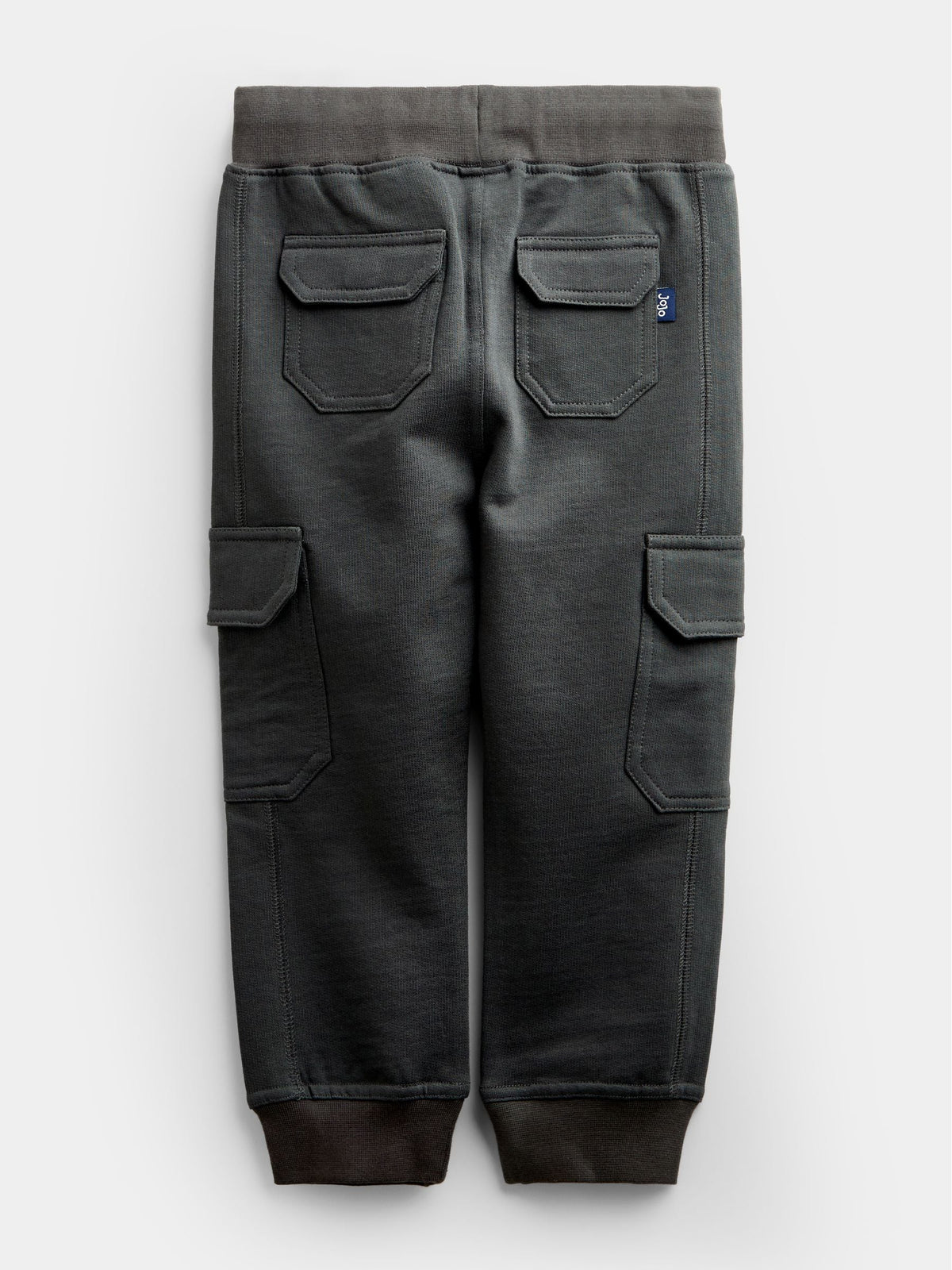 Dsiney Kidz - JoJo Maman Bébé Grey White & Navy 3-Pack Cargo Joggers image 5