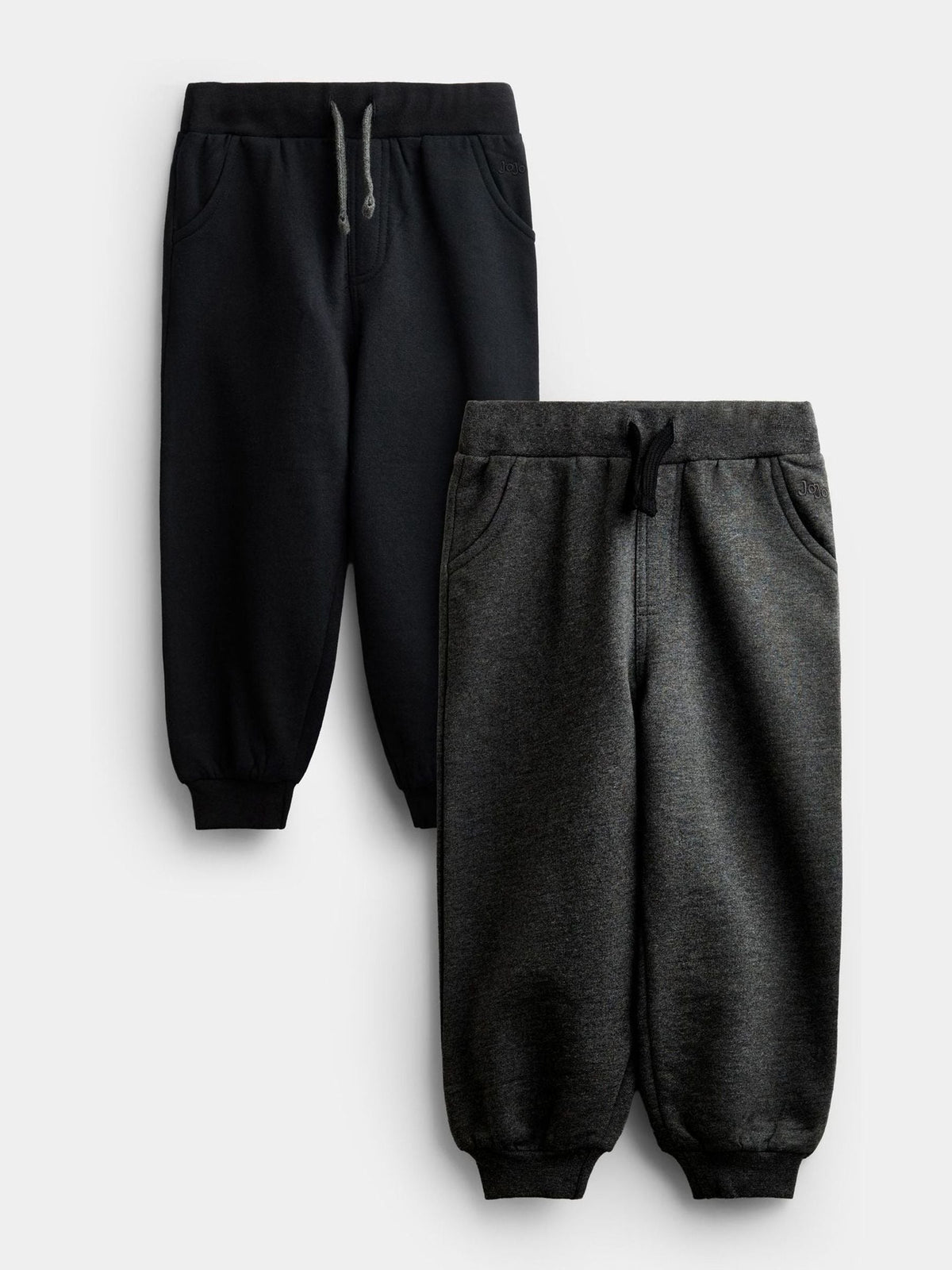 Dsiney Kidz - JoJo Maman Bébé Black & Grey 2-Pack Joggers image 1