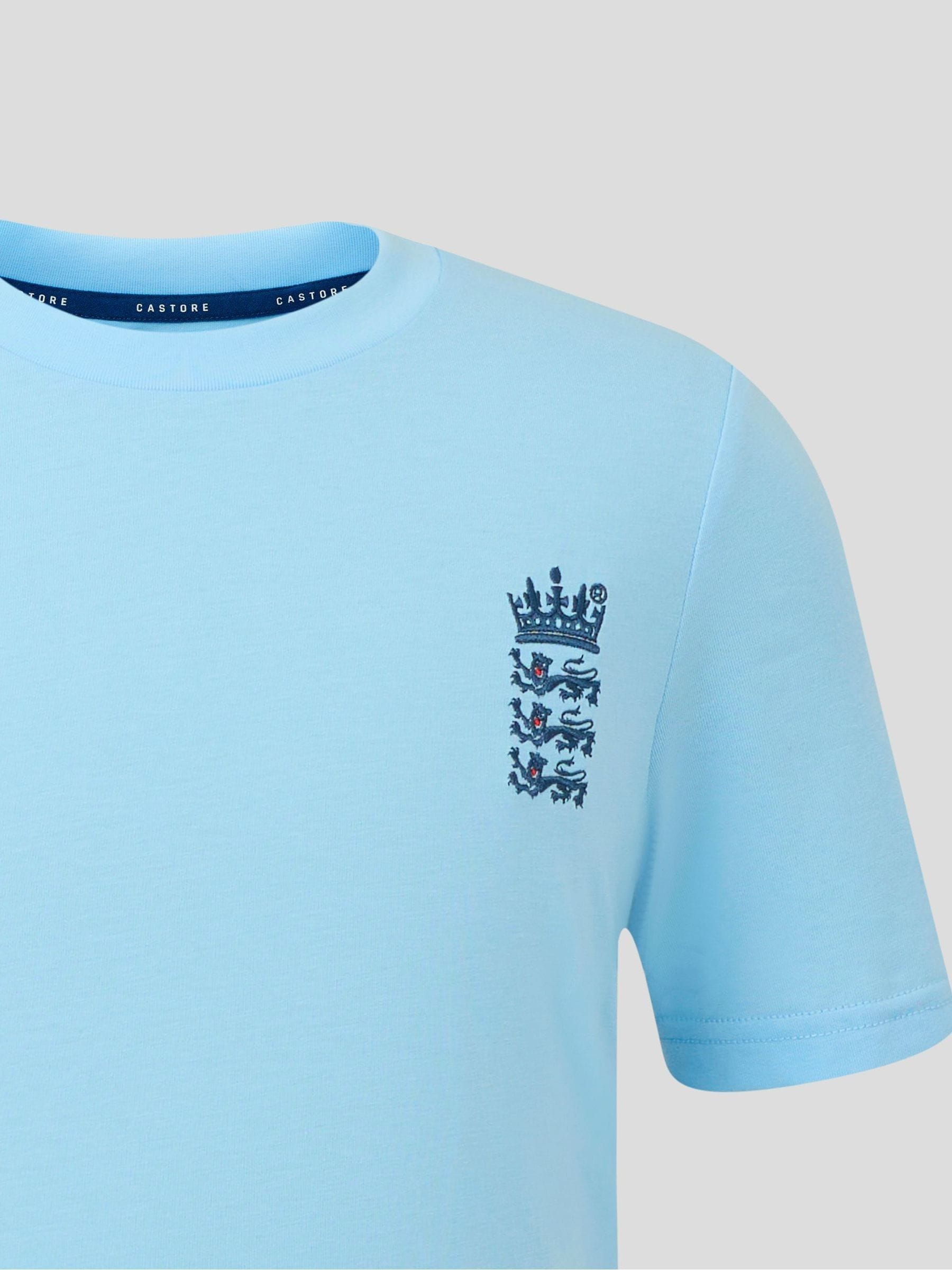 Castore Blue England Cricket Off Pitch T-Shirt image 3