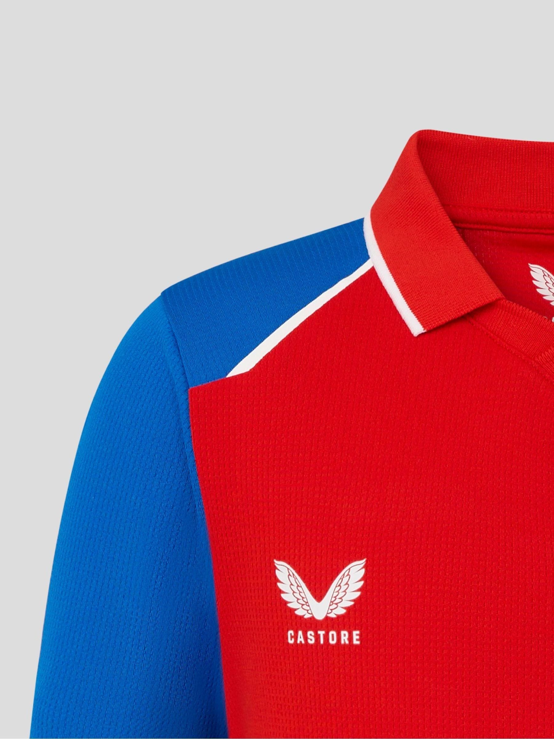 Castore Red England Cricket T20 Replica Short Sleeve Shirt image 3