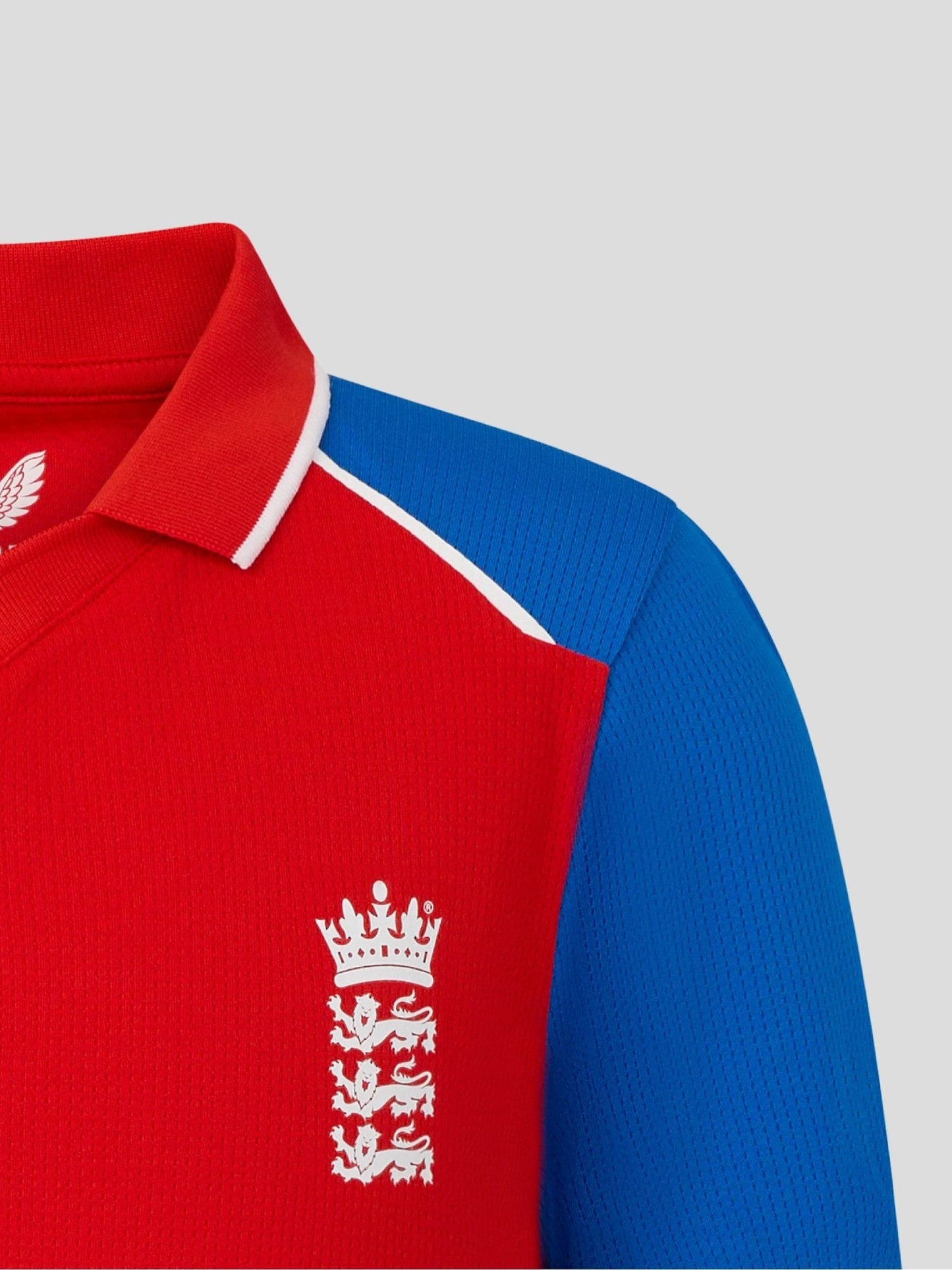Castore Red England Cricket T20 Replica Short Sleeve Shirt image 4