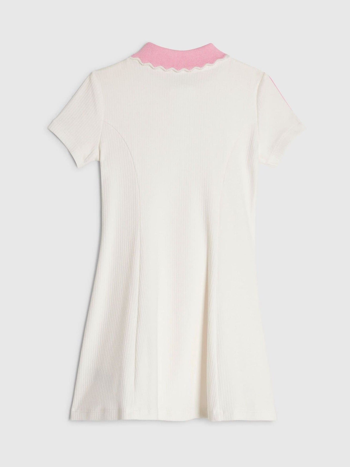 Dsiney Kidz - River Island Cream Rib Polo Dress image 2
