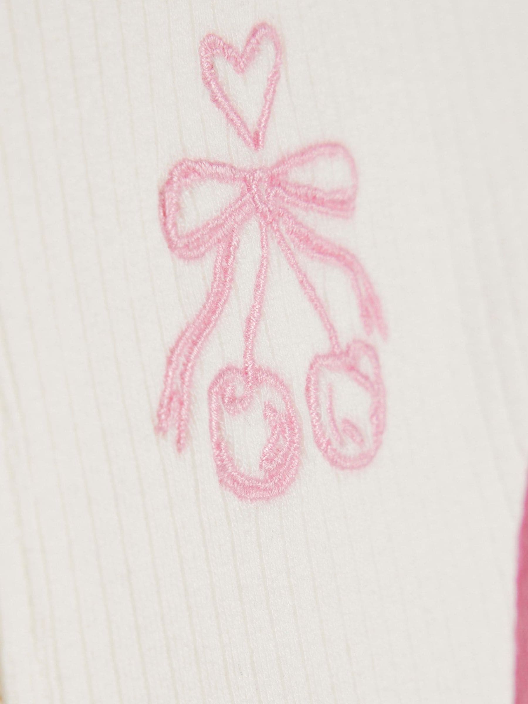 Dsiney Kidz - River Island Cream Rib Polo Dress image 4