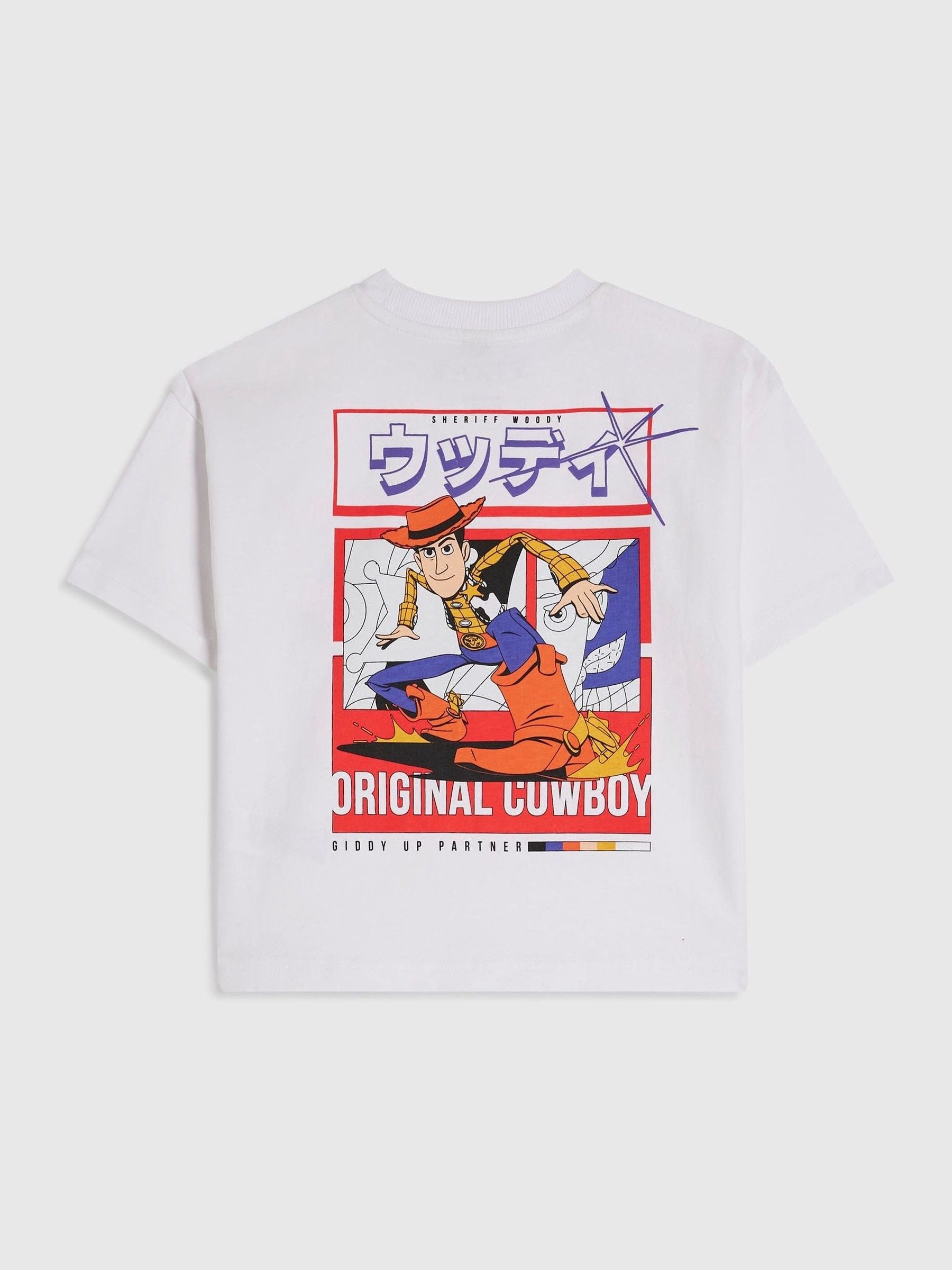 Dsiney Kidz - River Island White Regular Fit Woody Toy Story T-Shirt image 1