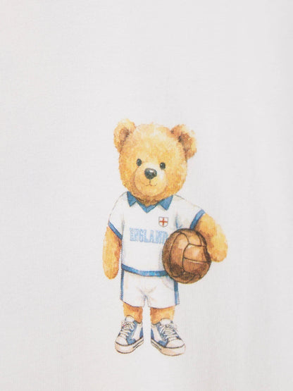 Dsiney Kidz - River Island White Oversized England Bear T-Shirt image 4