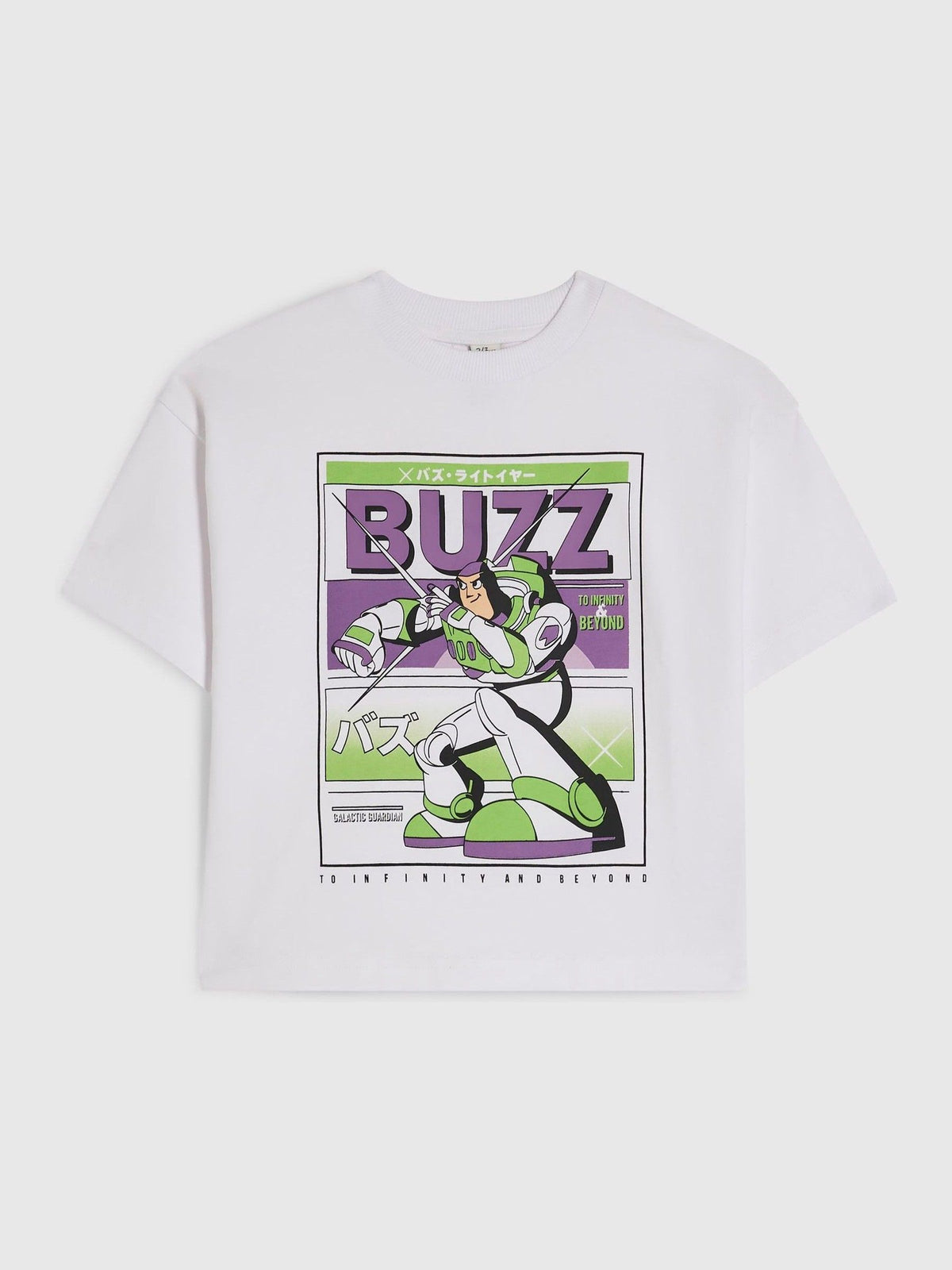 Dsiney Kidz - River Island White Regular Fit Buzz Toy Story T-Shirt image 1