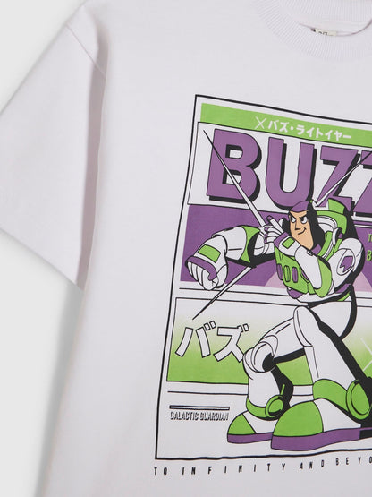Dsiney Kidz - River Island White Regular Fit Buzz Toy Story T-Shirt image 3