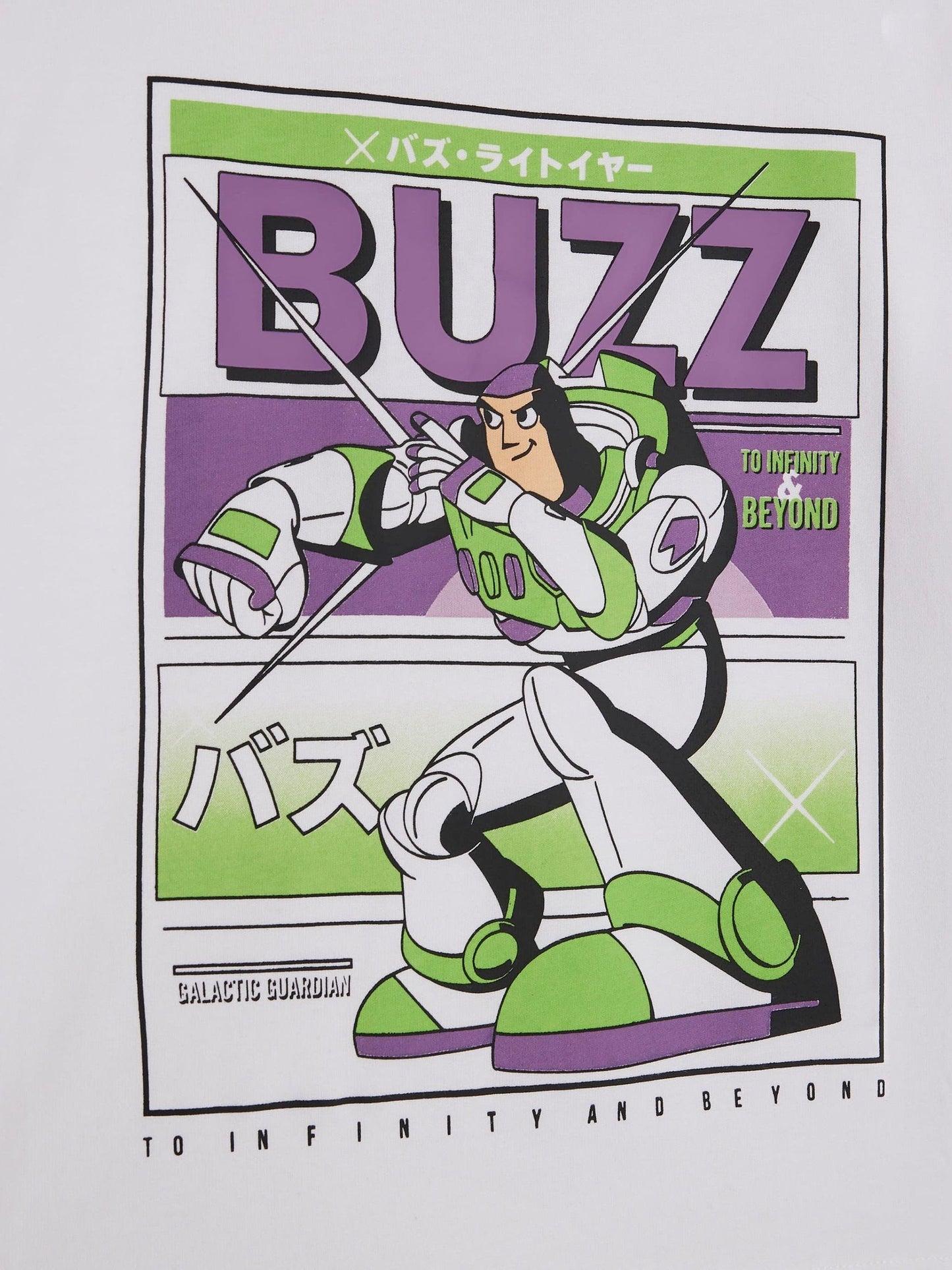 Dsiney Kidz - River Island White Regular Fit Buzz Toy Story T-Shirt image 4