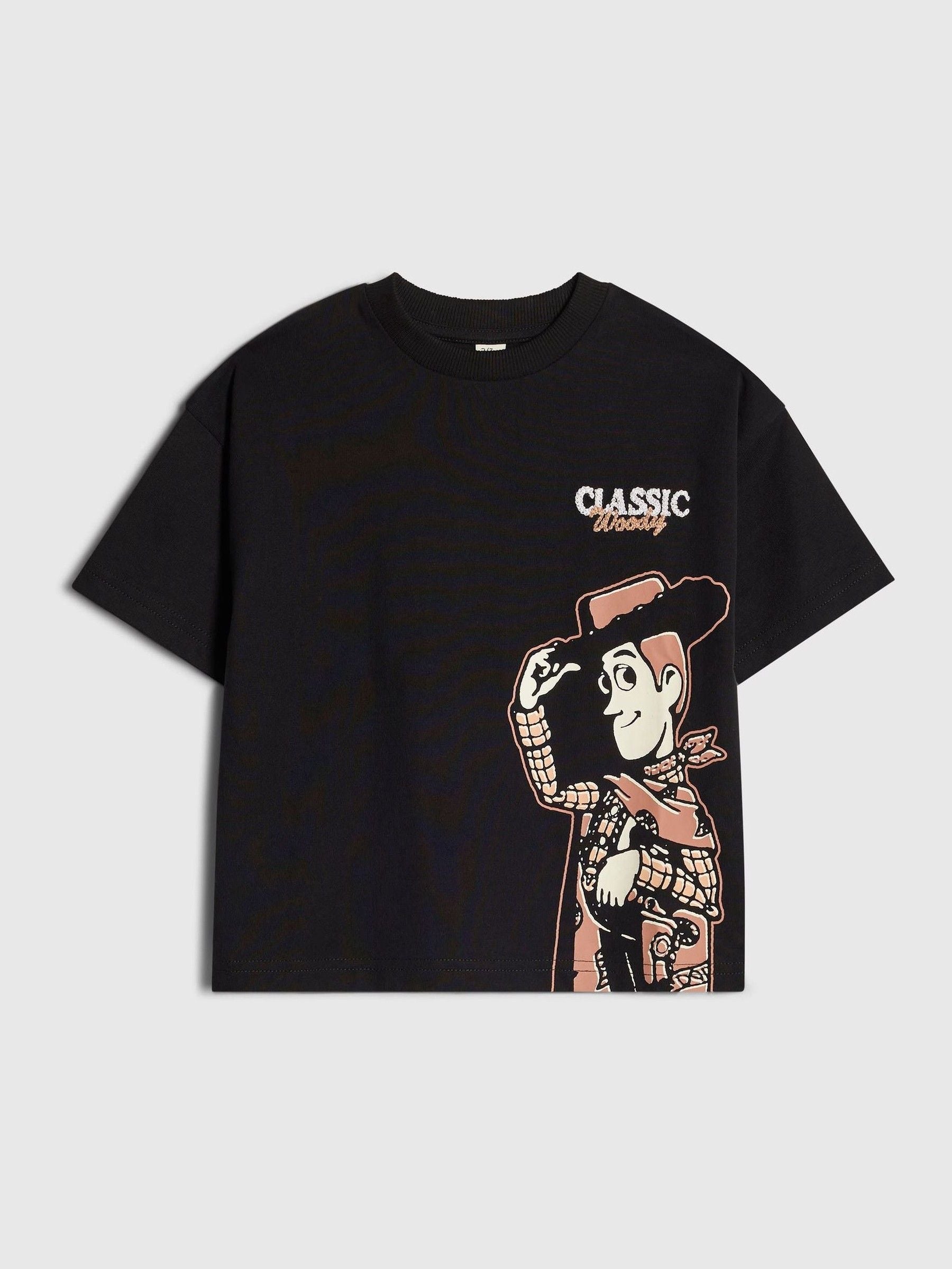 Dsiney Kidz - River Island Black Regular Fit Woody Toy Story T-Shirt image 1