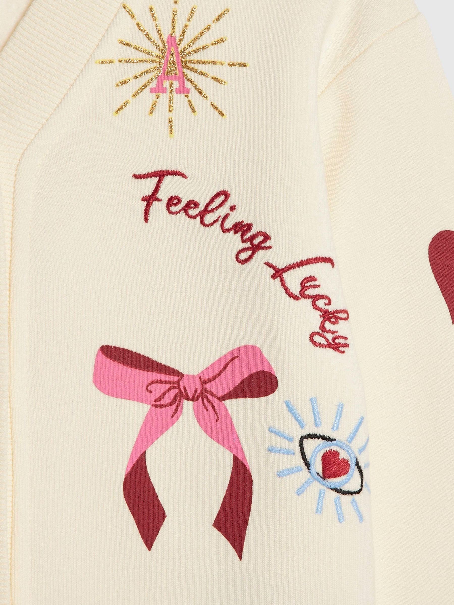 Dsiney Kidz - River Island Cream Iconic Embroidered Cardigan image 2