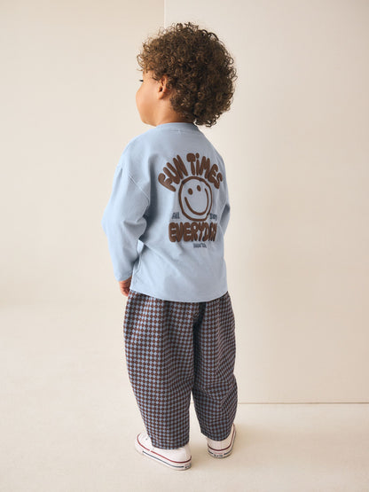 Blue Long Sleeve Top and Trousers Set (3mths-7yrs) - image 1