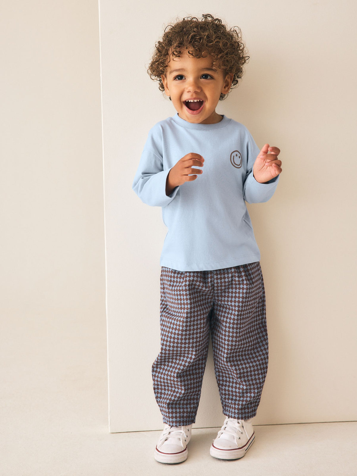 Blue Long Sleeve Top and Trousers Set (3mths-7yrs) - image 2