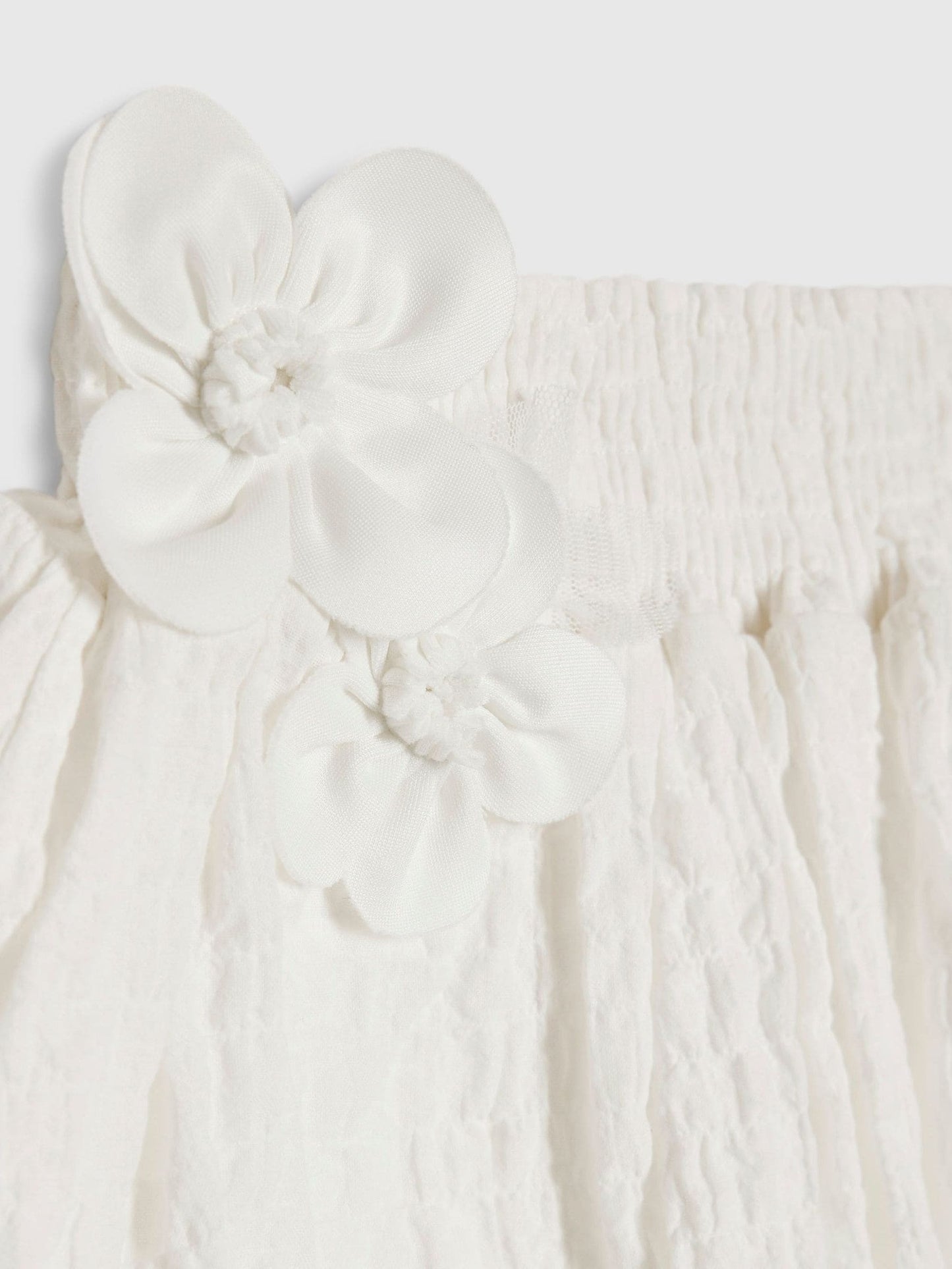 Dsiney Kidz - River Island White Frill Sleeve T-Shirt & Skirt Set image 2