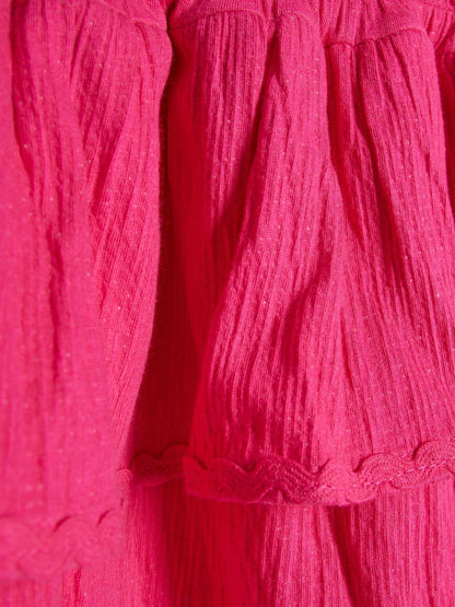 River Island Pink Asymmetric Crochet Flower Dress image 4