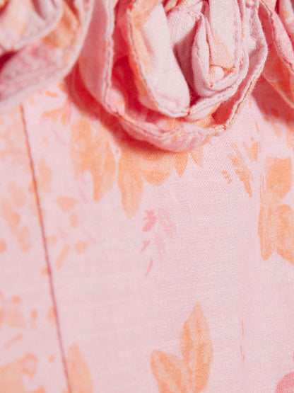River Island Pink Corsage Floral Dress image 4