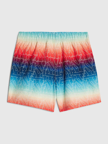 River Island Orange Ombre Monogram Swim Shorts image 2