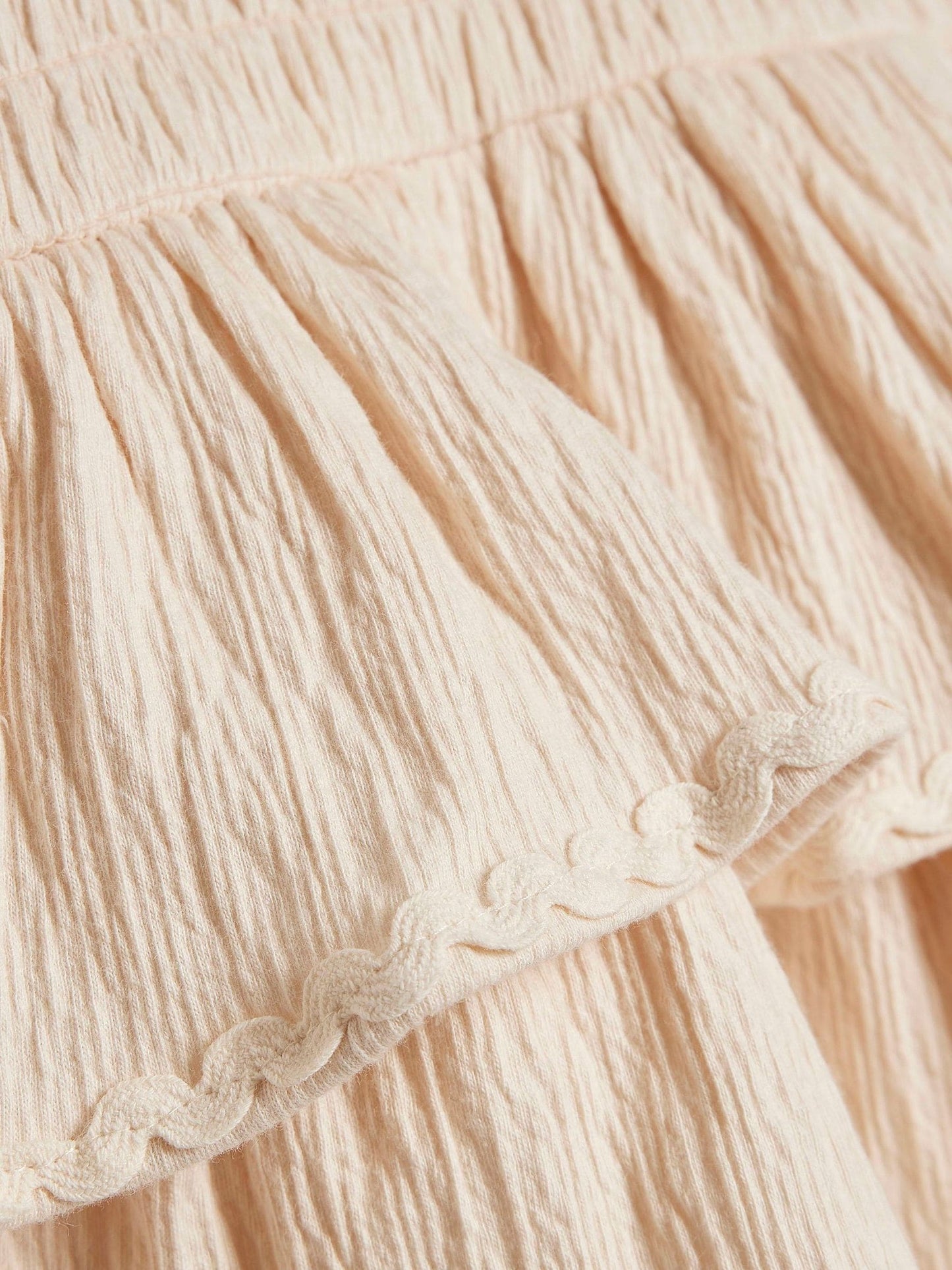 River Island Cream Asymmetric Crochet Flower Dress image 3