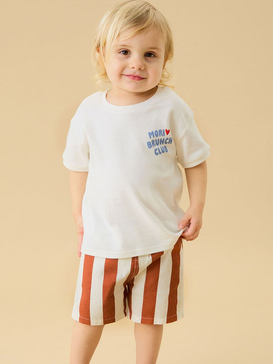 Dsiney Kidz - MORI Cream Brunch Club MORIccino Oversized Cotton T-Shirt image 1