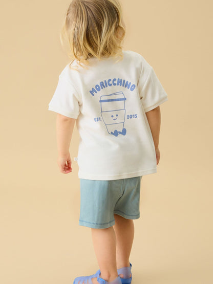 Dsiney Kidz - MORI Cream Brunch Club MORIccino Oversized Cotton T-Shirt image 2