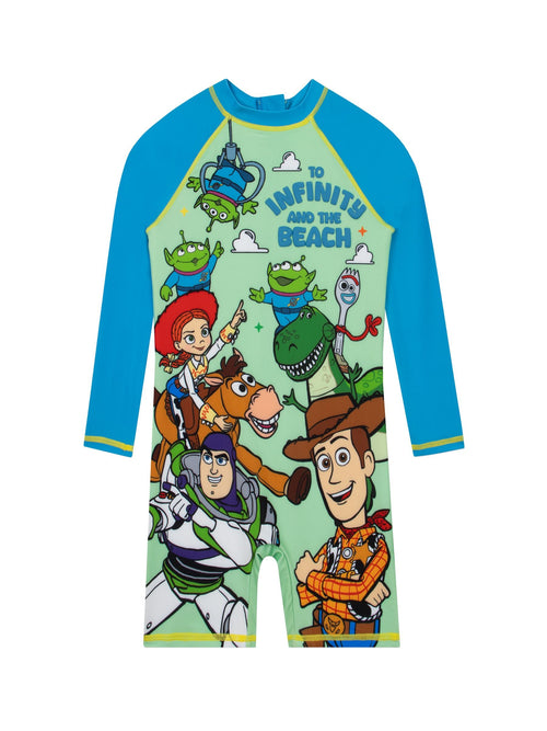 Character Green Disney Toy Story Swimsuit Woody, Buzz Lightyear, Jessie image 1
