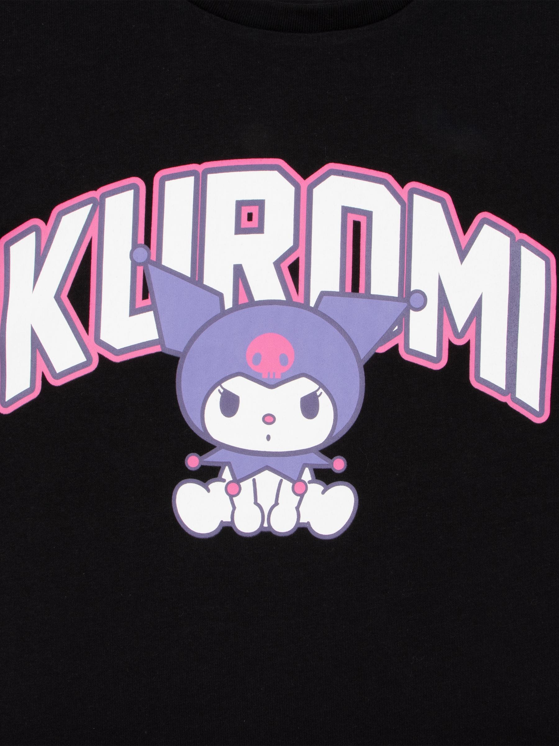Character Black Hello Kitty Kuromi T-Shirt image 3