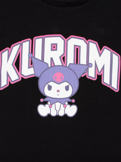 Character Black Hello Kitty Kuromi T-Shirt image 3