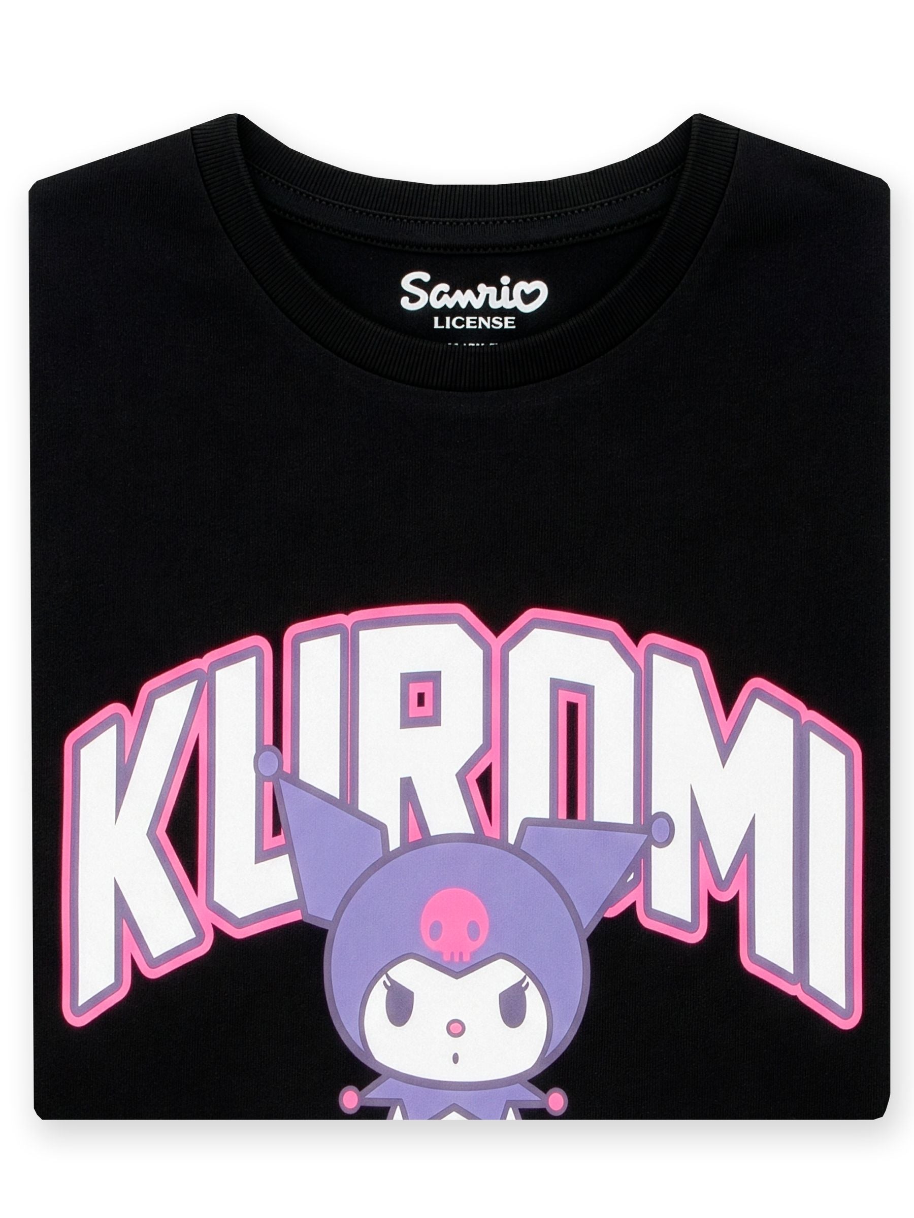 Character Black Hello Kitty Kuromi T-Shirt image 5