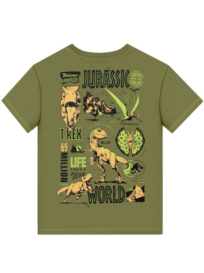 Dsiney Kidz - Character Green Jurassic World T-Rex T-Shirt image 3