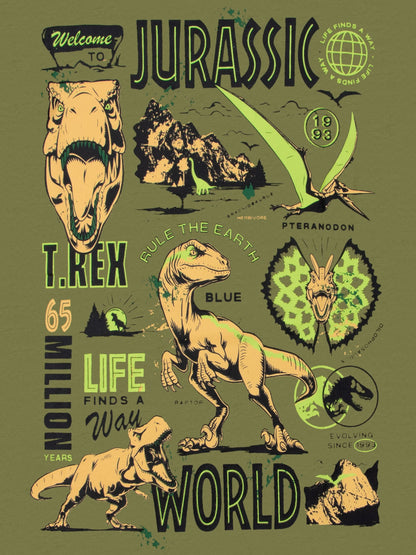 Dsiney Kidz - Character Green Jurassic World T-Rex T-Shirt image 5